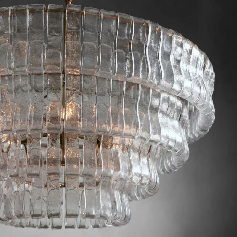 Lime Glass Round Chandelier - thebelacan