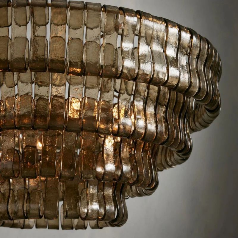 Lime Glass Round Chandelier - thebelacan