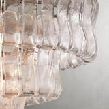 Lime Glass Oval Chandelier 54"W/65"W - thebelacan