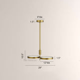 Amos Dual Shallow Drums Chandelier - thebelacan