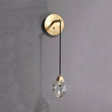 Angelia Faceted Crystal Prisms Wall Sconce (Cord) - thebelacan