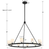 Aragon 10 Light Chandelier Alabaster - thebelacan