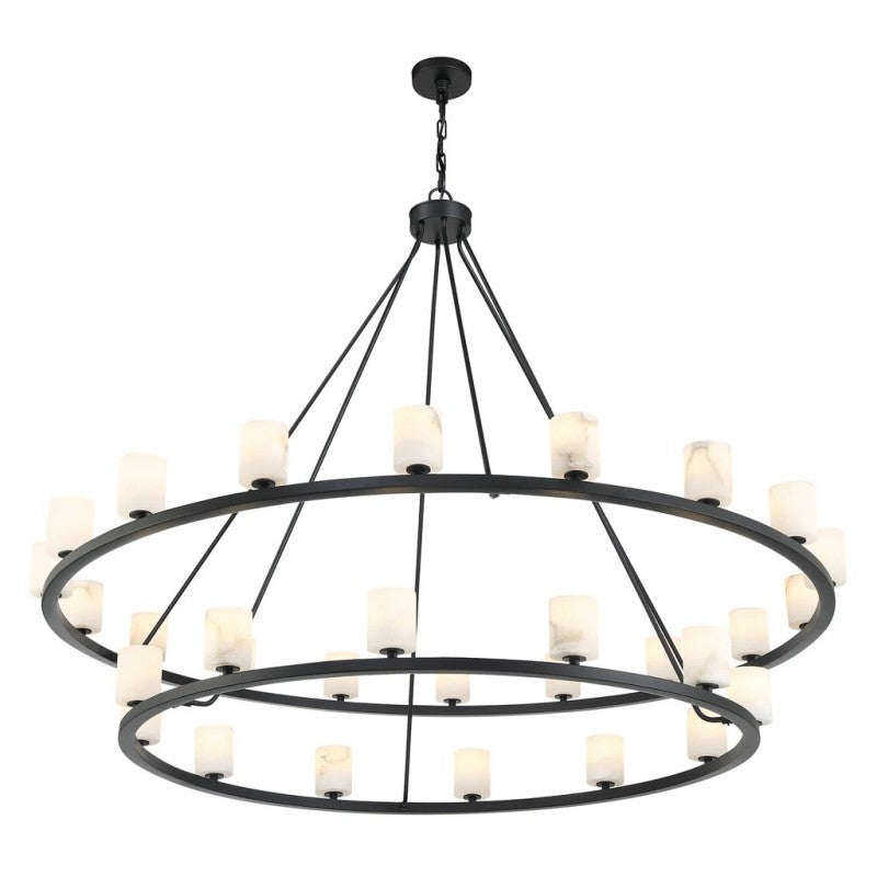 Aragon 30 Light Chandelier Alabaster - thebelacan