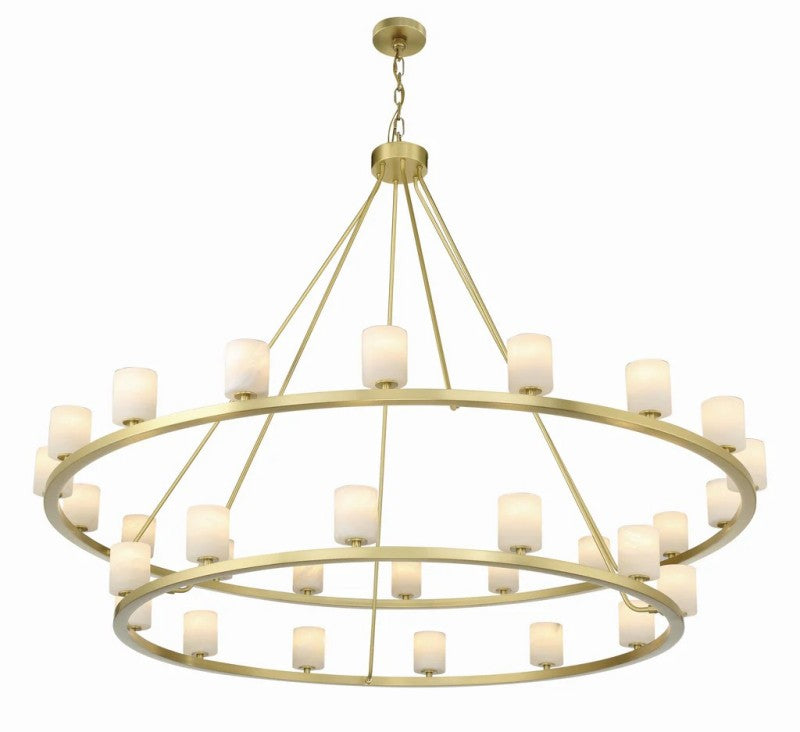 Aragon 30 Light Chandelier Alabaster - thebelacan