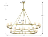 Aragon 30 Light Chandelier Alabaster - thebelacan