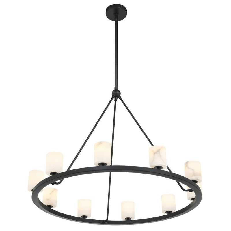 Aragon 12 Light Chandelier Alabaster - thebelacan