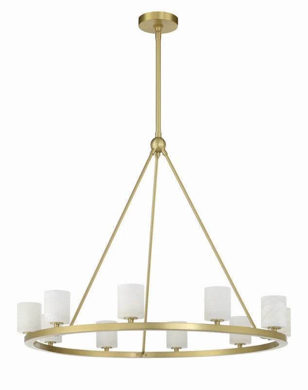 Aragon 12 Light Chandelier Alabaster - thebelacan