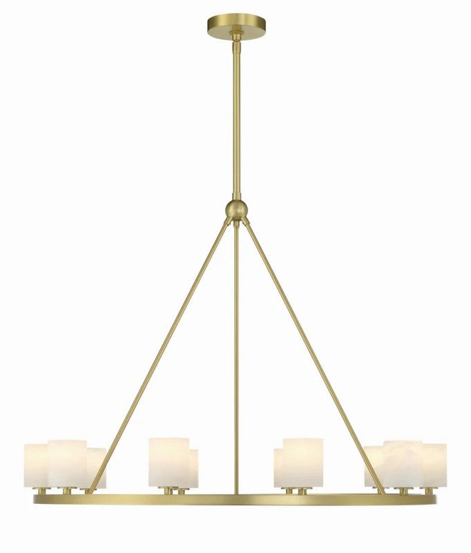 Aragon 12 Light Chandelier Alabaster - thebelacan