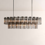 Art Glass Delsia Linear Chandelier