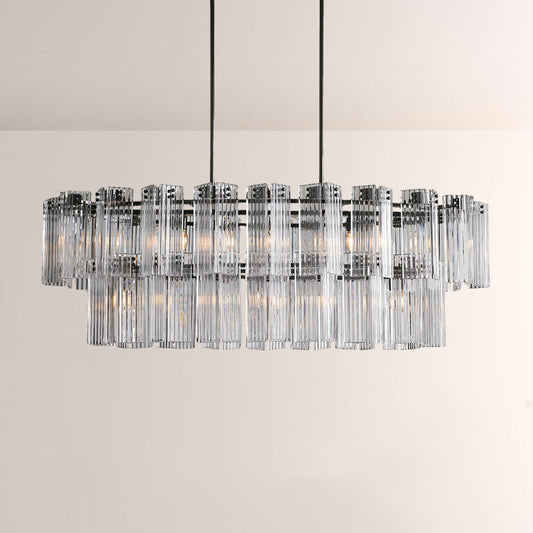 Art Glass Delsia Linear Chandelier