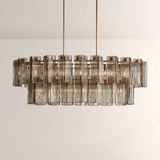 Art Glass Delsia Linear Chandelier