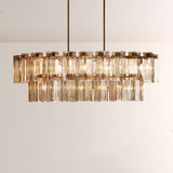 Art Glass Delsia Linear Chandelier