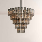 Art Glass Delsia Round Chandelier 60"
