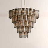 Art Glass Delsia Round Chandelier 60"