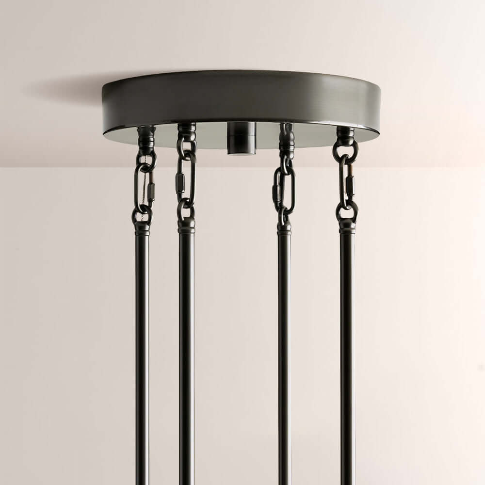 Art Glass Delsia Round Chandelier 60"