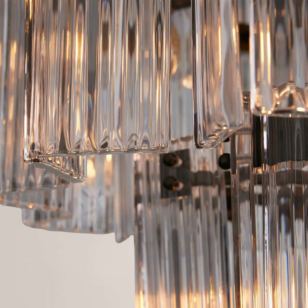 Art Glass Delsia Round Chandelier 60"