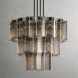 Art Glass Delsia Round Chandelier 38" - thebelacan