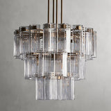 Art Glass Delsia Round Chandelier 38"