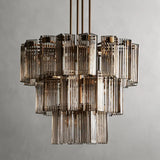 Art Glass Delsia Round Chandelier 38"