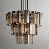 Art Glass Delsia Round Chandelier 38"