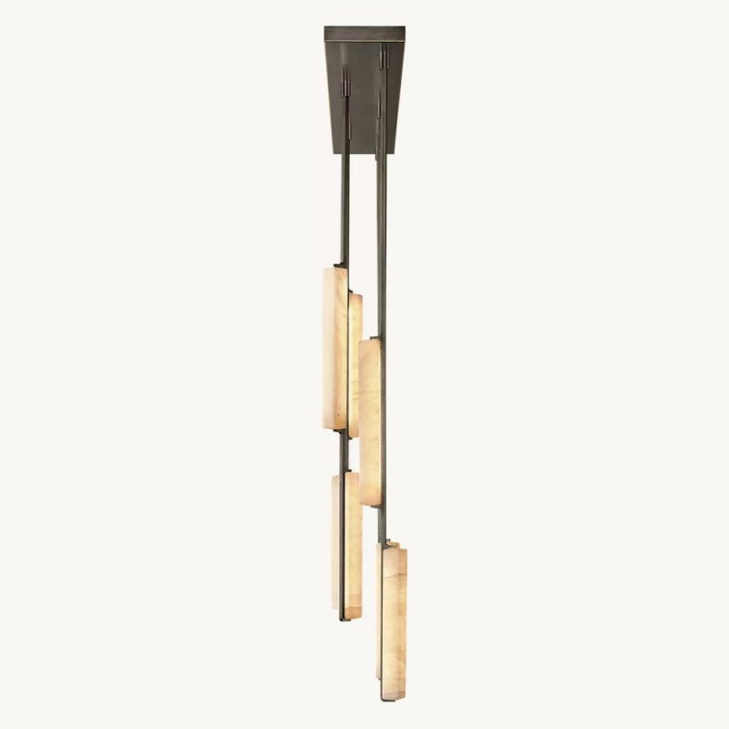 Audubos Alabaster Linear Chandelier 54" - thebelacan