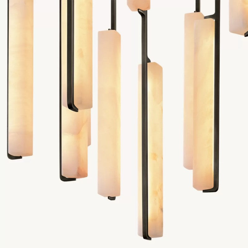 Audubos Alabaster Round Chandelier 56" - thebelacan