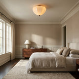 Aveline Ribbed Opal Glass Flush Mount