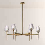 Crystal Tulip Round Chandelier 42” - thebelacan