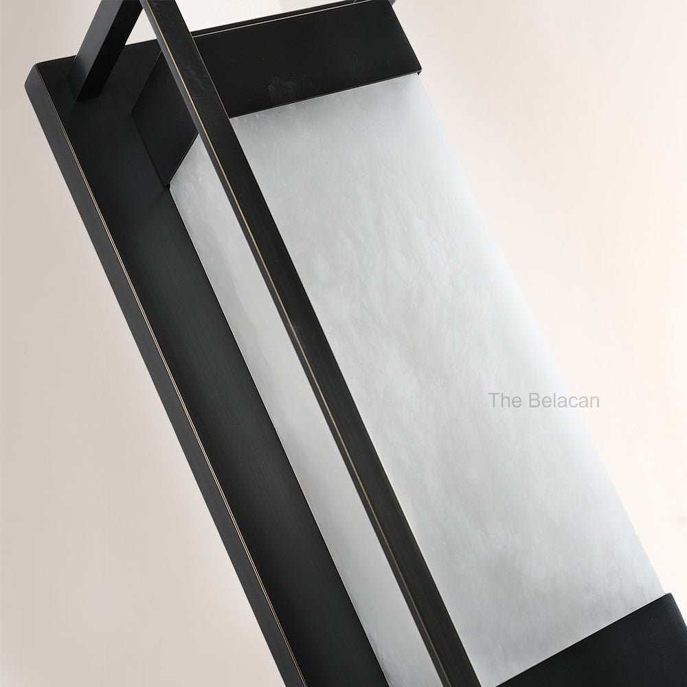 Bravura Alabaster Wall Sconce 15.7H - thebelacan