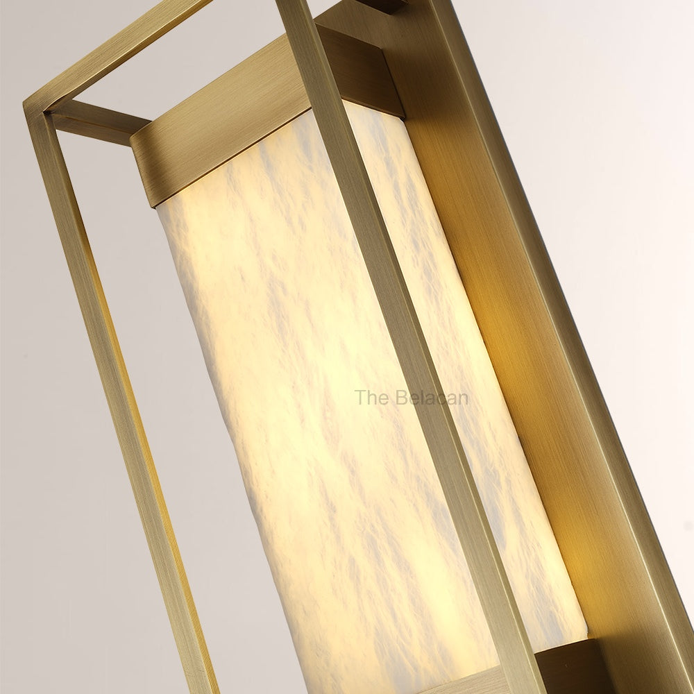 Bravura Alabaster Wall Sconce 15.7H - thebelacan