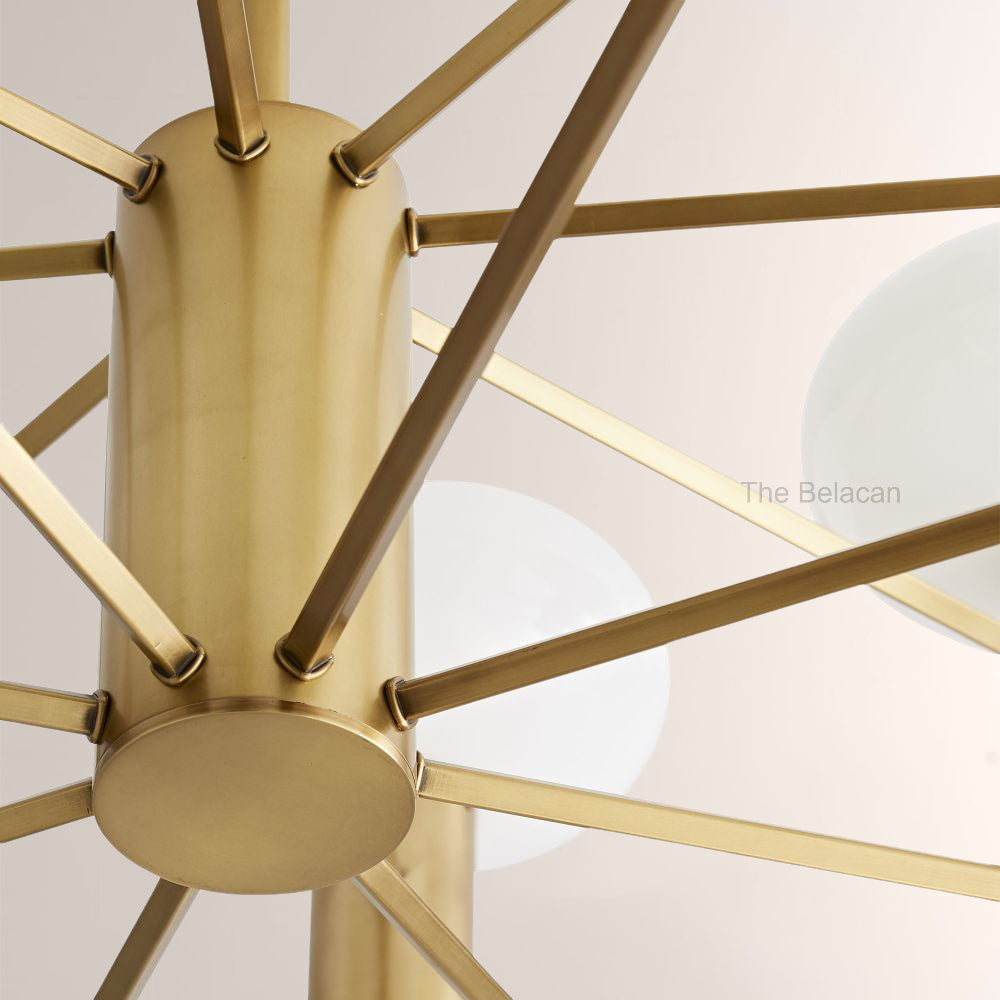 Broad Two-Layer Round Chandelier - thebelacan