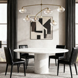 Cabrette Clear Glass Mobile Round Chandelier - thebelacan