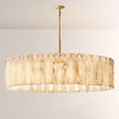 Cascade Alabaster Round Chandelier 60"D - thebelacan