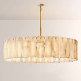 Cascade Alabaster Round Chandelier 60"D - thebelacan