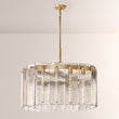 Cascade Glass Round Chandelier 36"D - thebelacan