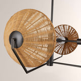 Camilla Round Rattan Chandelier - thebelacan