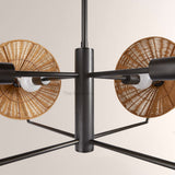 Camilla Round Rattan Chandelier - thebelacan