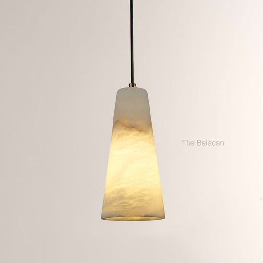Capus Conical Alabaster Pendant - thebelacan
