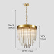 Cascada Waterfall 12-Light Chandelier 30" - thebelacan
