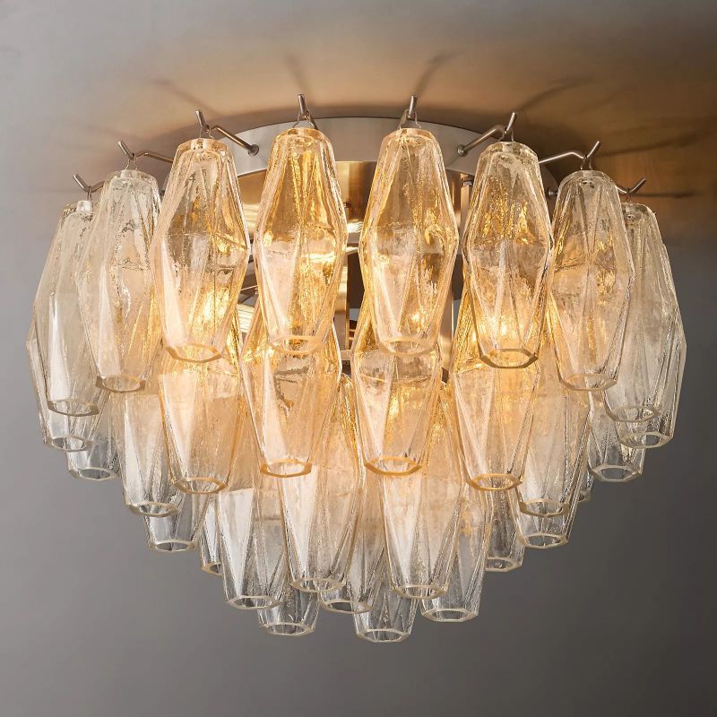 Chara Clear Glass Flushmount 17" - thebelacan