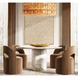 Chara Smoke Glass Round Chandelier 62" - thebelacan