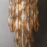 Chara Smoke Glass Grand Wall Sconce - thebelacan