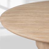 Cirglam Pedestal Round Coffee Table - thebelacan