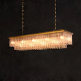 Claira Glass Rectangular Chandelier 41"49"52"72" - thebelacan