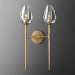 Crystal Tulip Double Wall Sconce - thebelacan