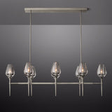 Crystal Tulip Linear Chandelier 52'' - thebelacan