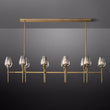 Crystal Tulip Linear Chandelier 65'' - thebelacan