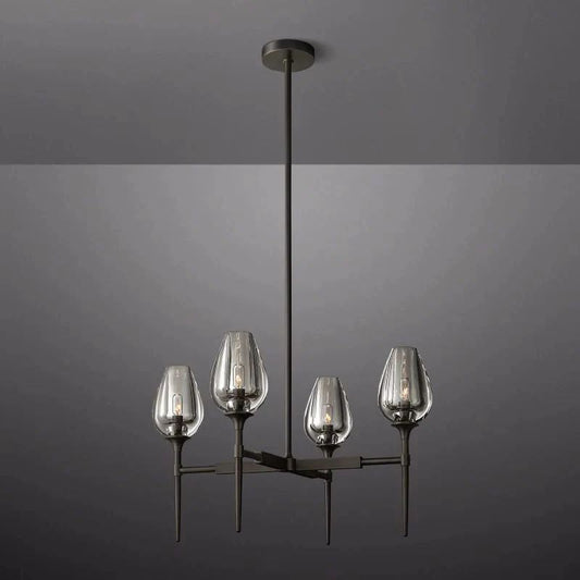 Crystal Tulip Round Chandelier 27” - thebelacan