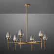 Crystal Tulip Round Chandelier 42” - thebelacan