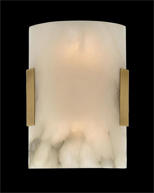 Curved Alabaster Wall Sconce - thebelacan